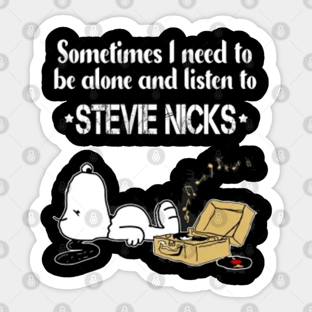 Stevie Nicks // Aesthetic Vinyl Record Vintage // T-Shirt Sticker by Almer